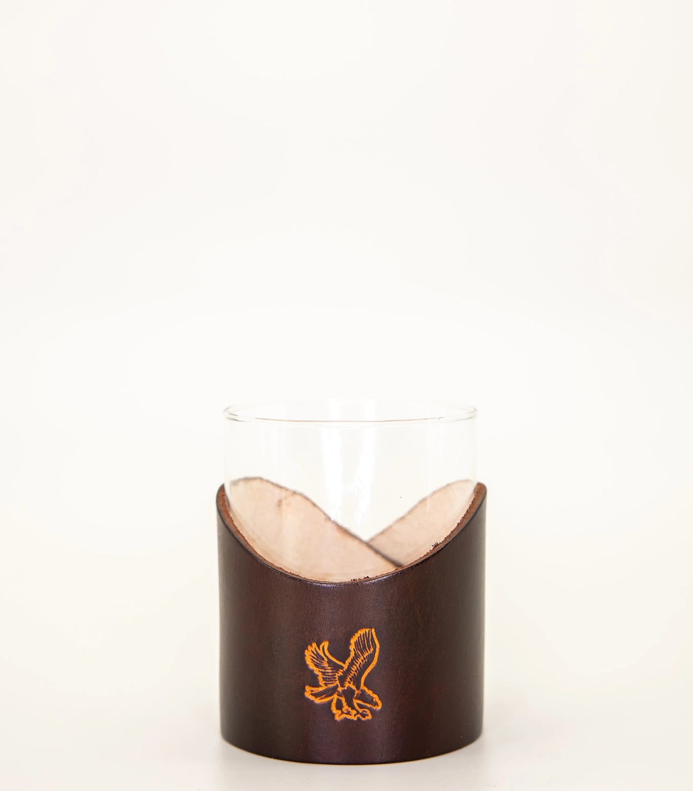 Leather Rocks Glass