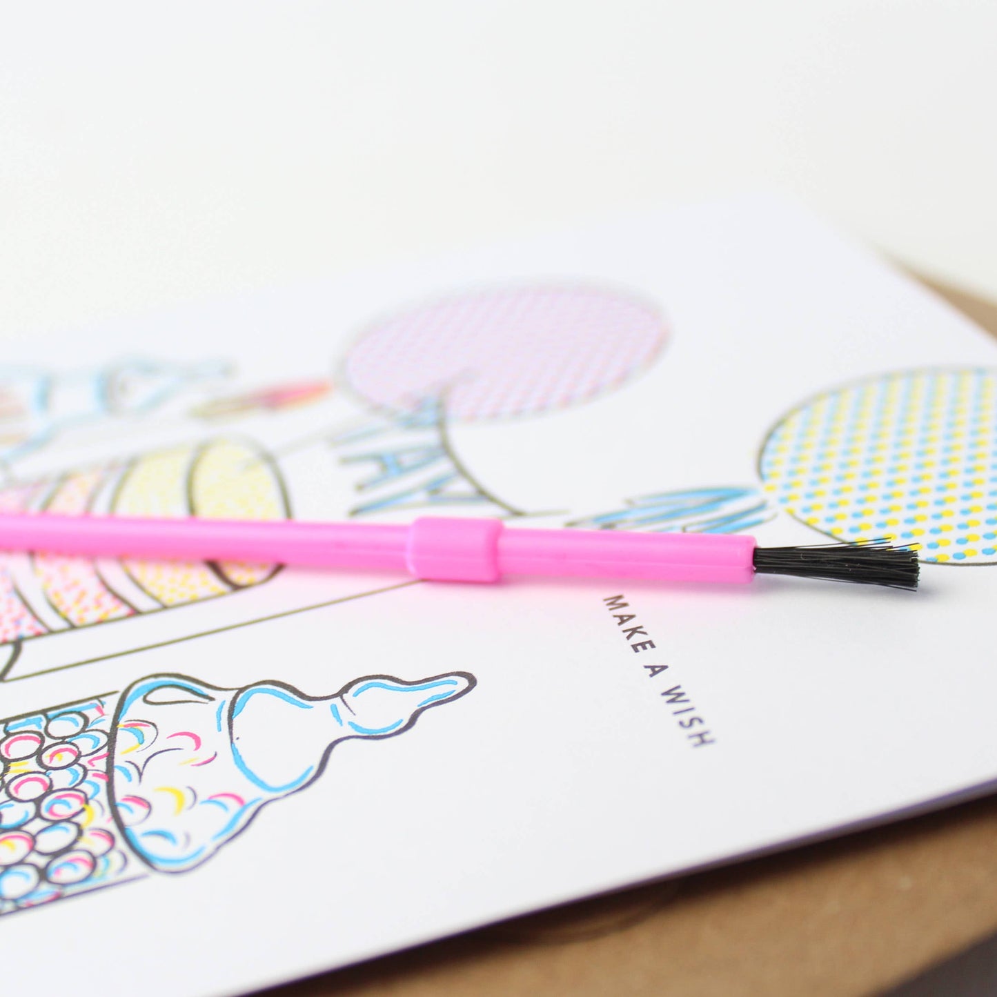 Paint With Water Card | Sweet Table