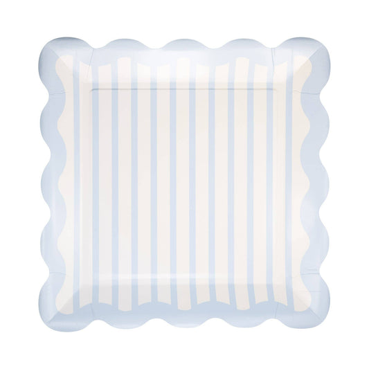 Blue Striped Plate