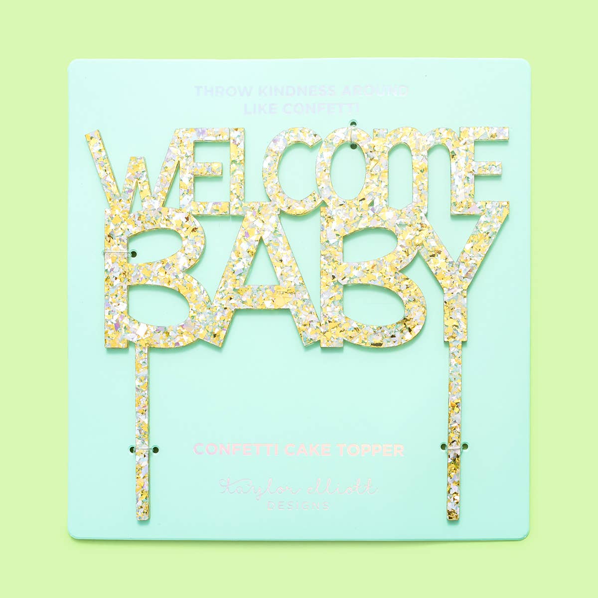 Welcome Baby Cake Topper