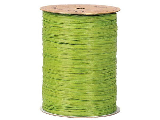Matte Raffia Ribbon: Jungle Green