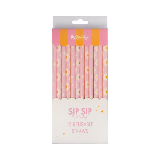 Disco Daisy Reusable Straws