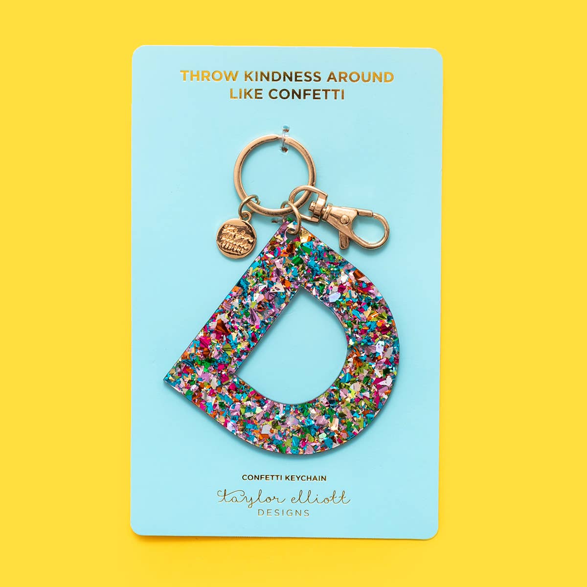 Keychains - Letters A-Z - Colorful Confetti