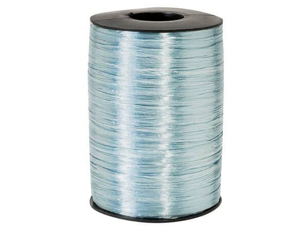 Pearlized Raffia Ribbon: Light Blue / 1 Pack / 100 yards