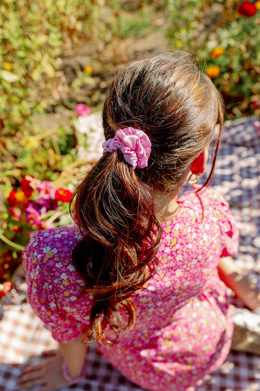 Silk Hair Scrunchie | Large | Rose All Day