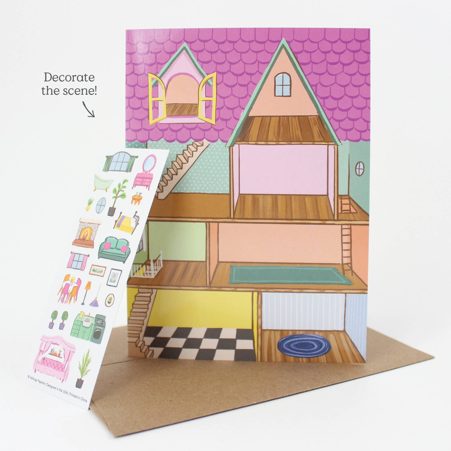 Sticker Scene Card | Dollhouse