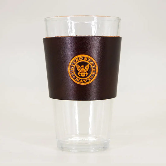 Leather Pint Glass