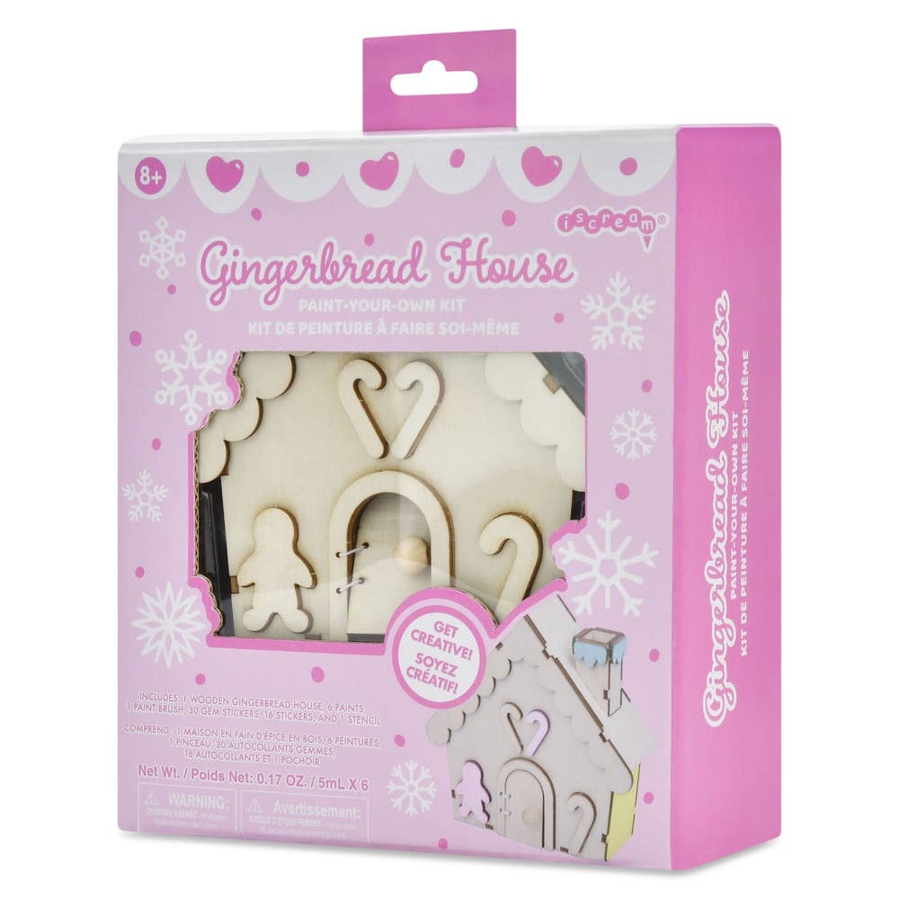 Paint Your Own Gingerbread House