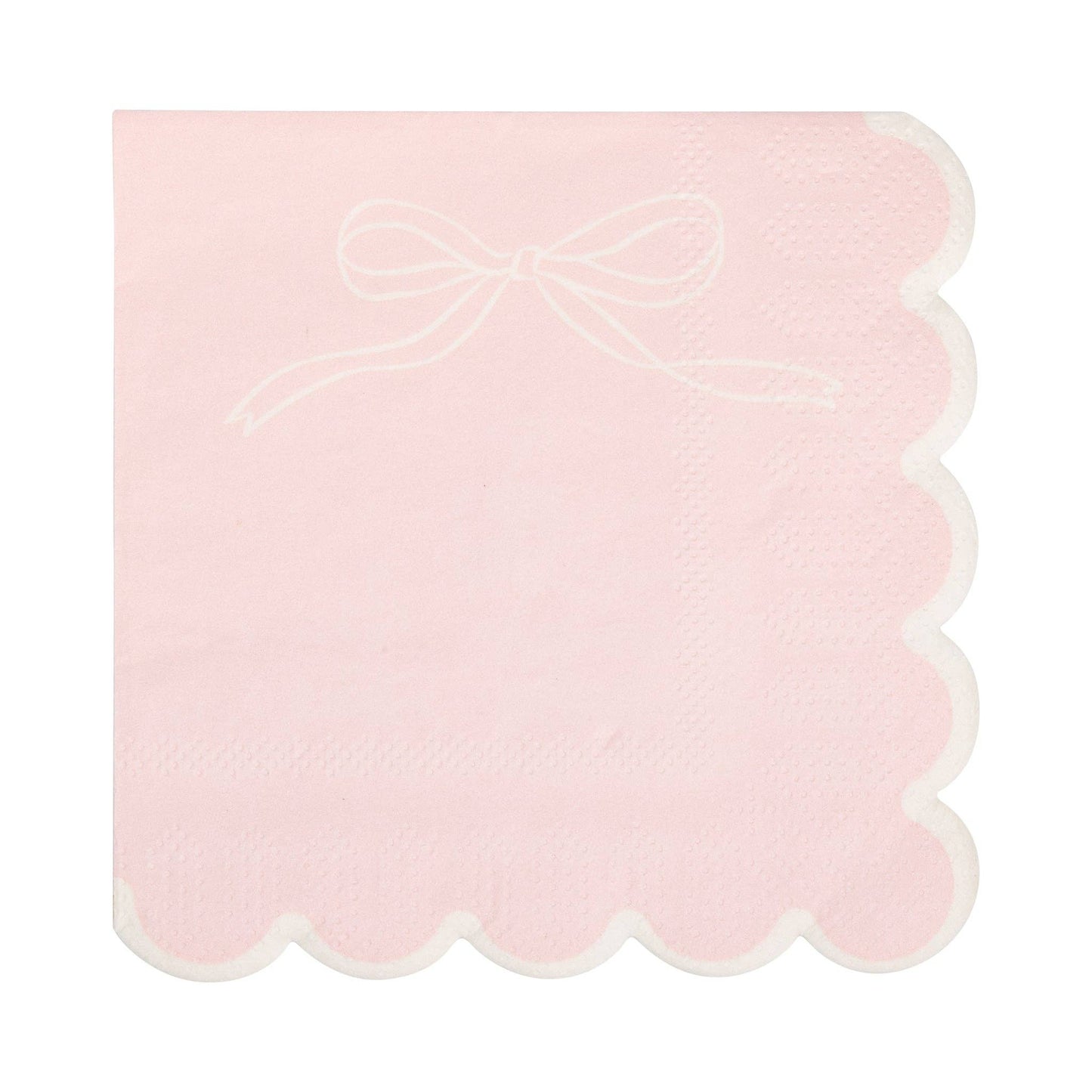 Pink Dainty Bows Cocktail Napkin