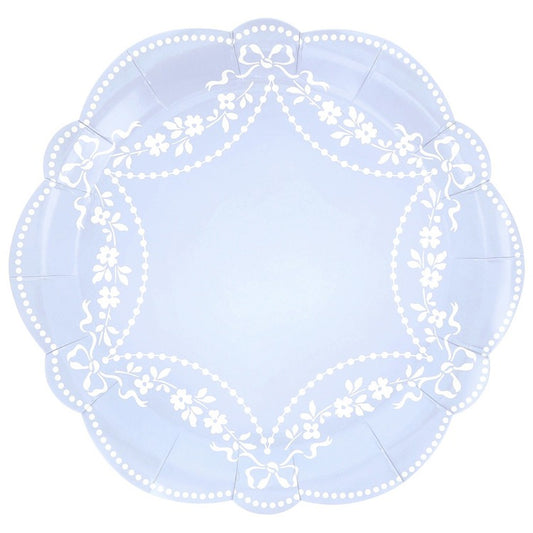 Rococo Blue Dinner Plates