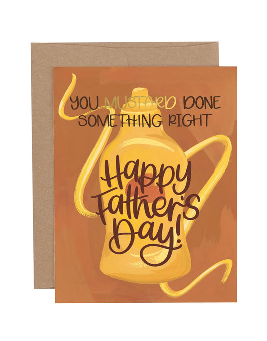 Mustard Father's Day Greeting Card