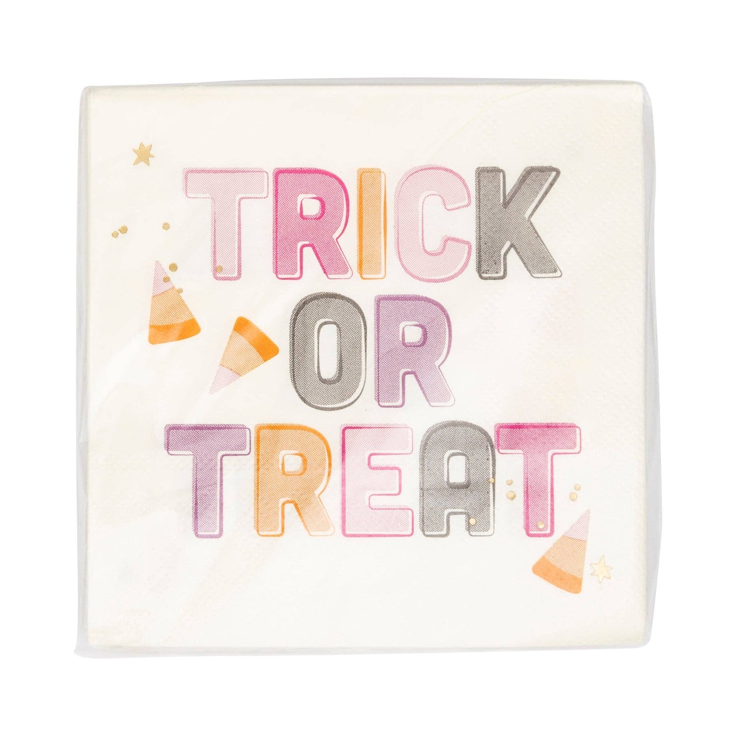 Foil Trick or Treat Cocktail Napkin