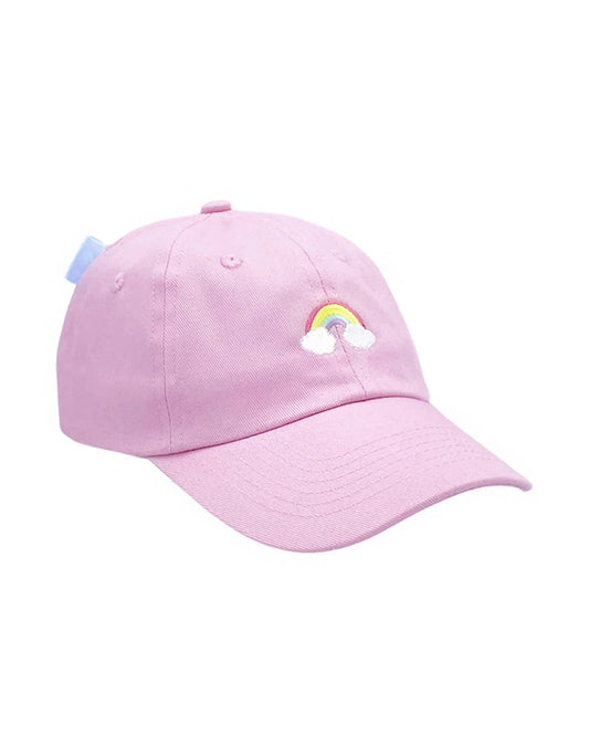 Embroidered Chambray Ball Cap | Rainbow