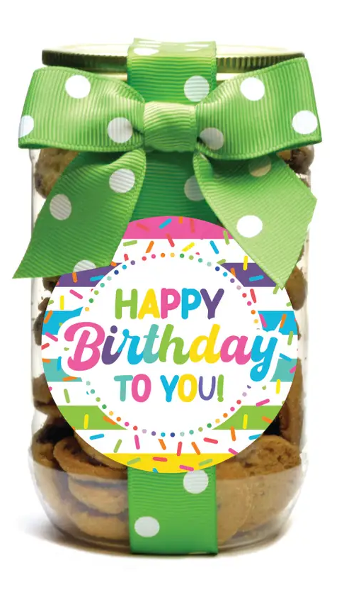Cookie Jars - Birthday Assorted | Chocolate Chip