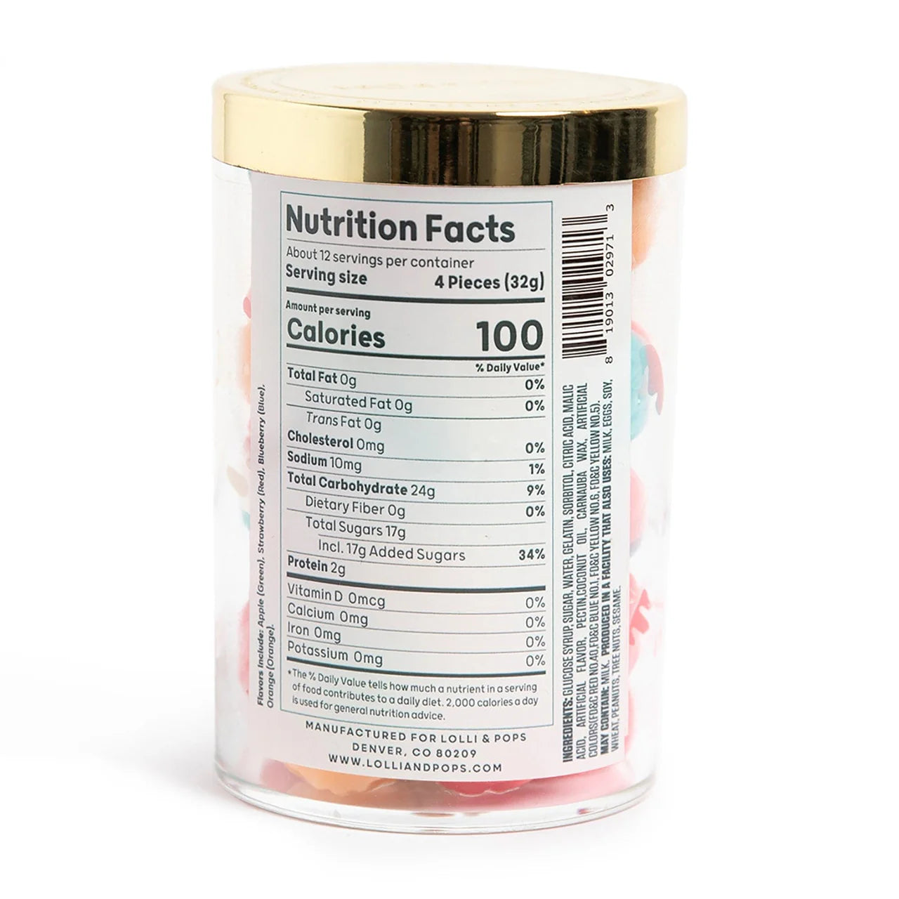 Cupcake Party Medium Gummy Tube