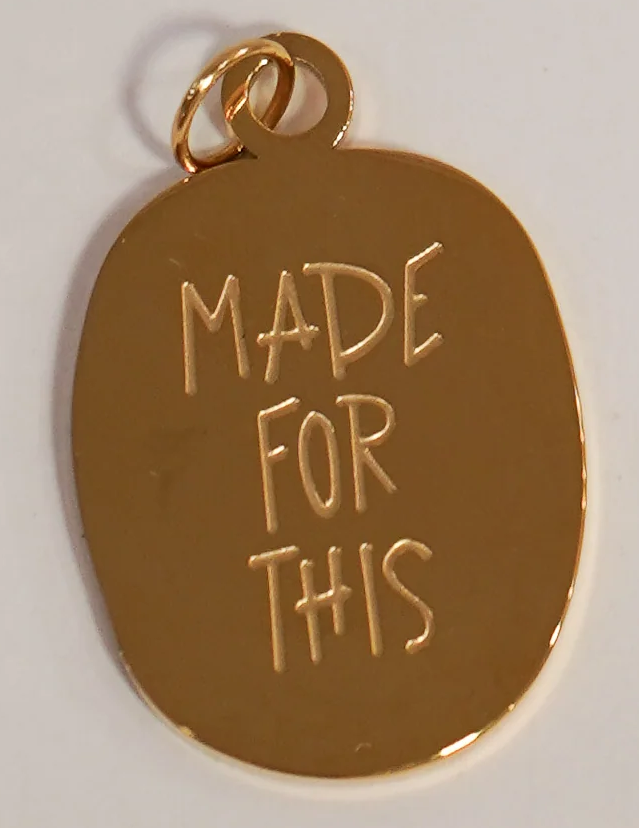 Engraved Gold Charms