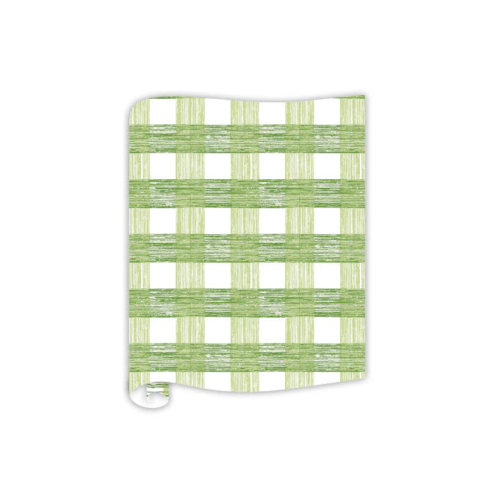 Madcap Cottage Green Gin Lane Plaid Table Runner