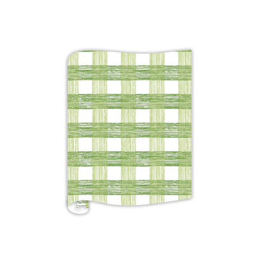 Madcap Cottage Green Gin Lane Plaid Table Runner