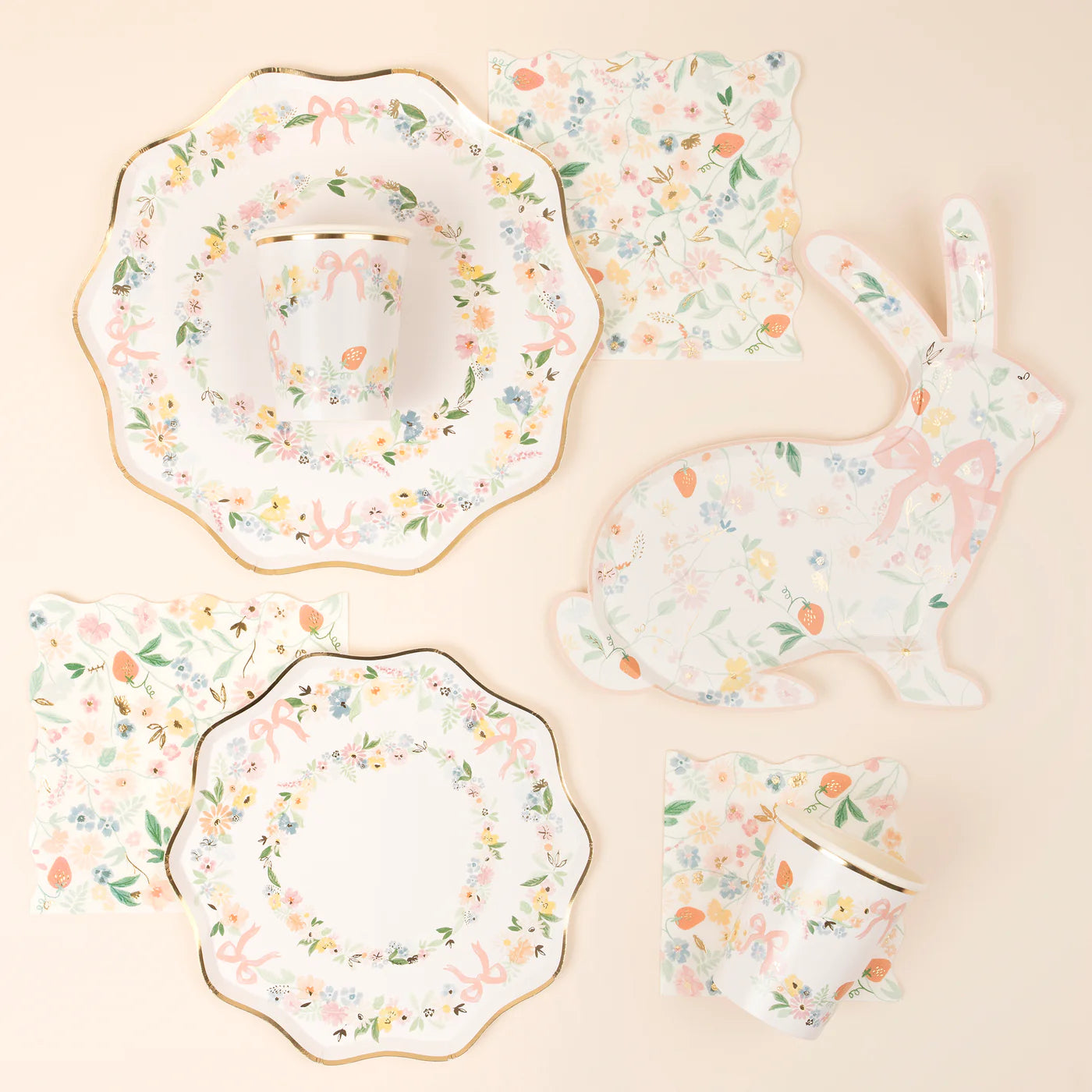 Elegant Floral Side Plates