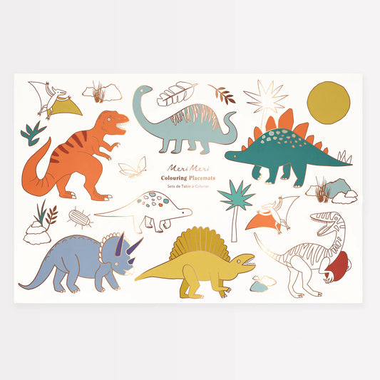 Dinosaur Coloring Placemats