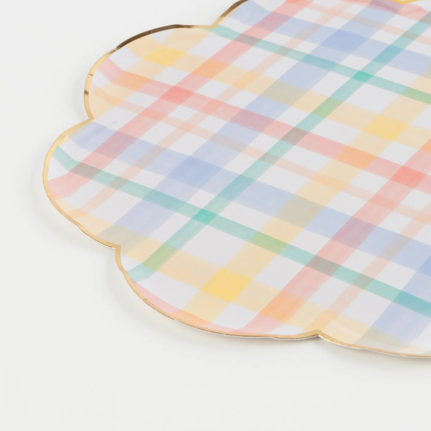 Plaid Pattern Side Plates