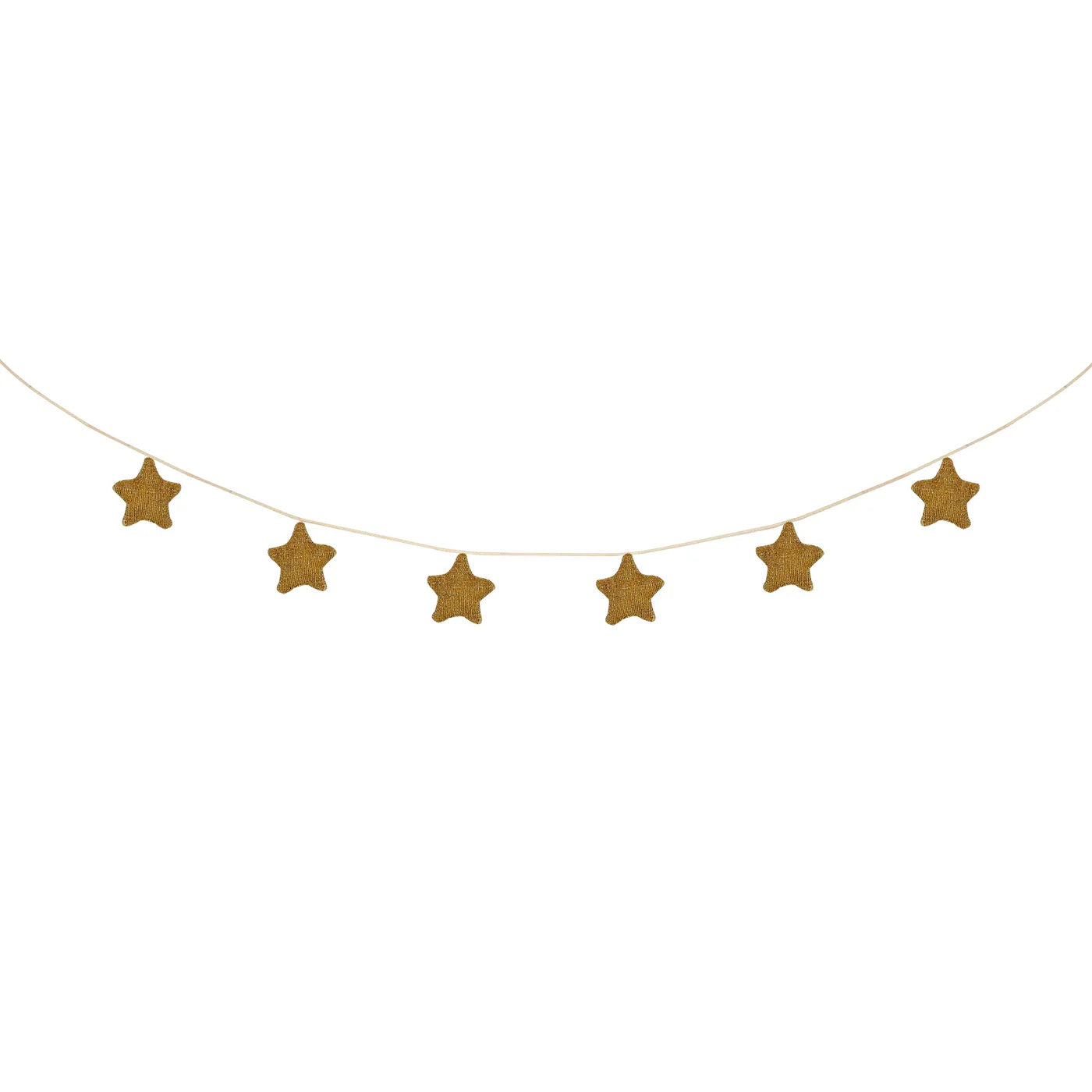 Gold Knitted Star Garland