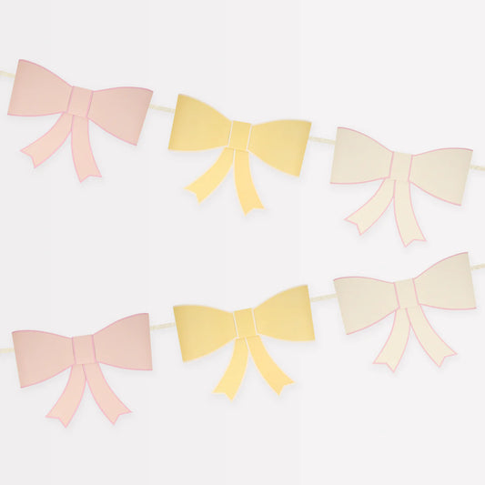 3D Paper Bow Garland