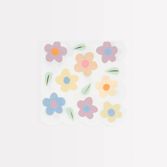 Happy Flowers Small Napkins