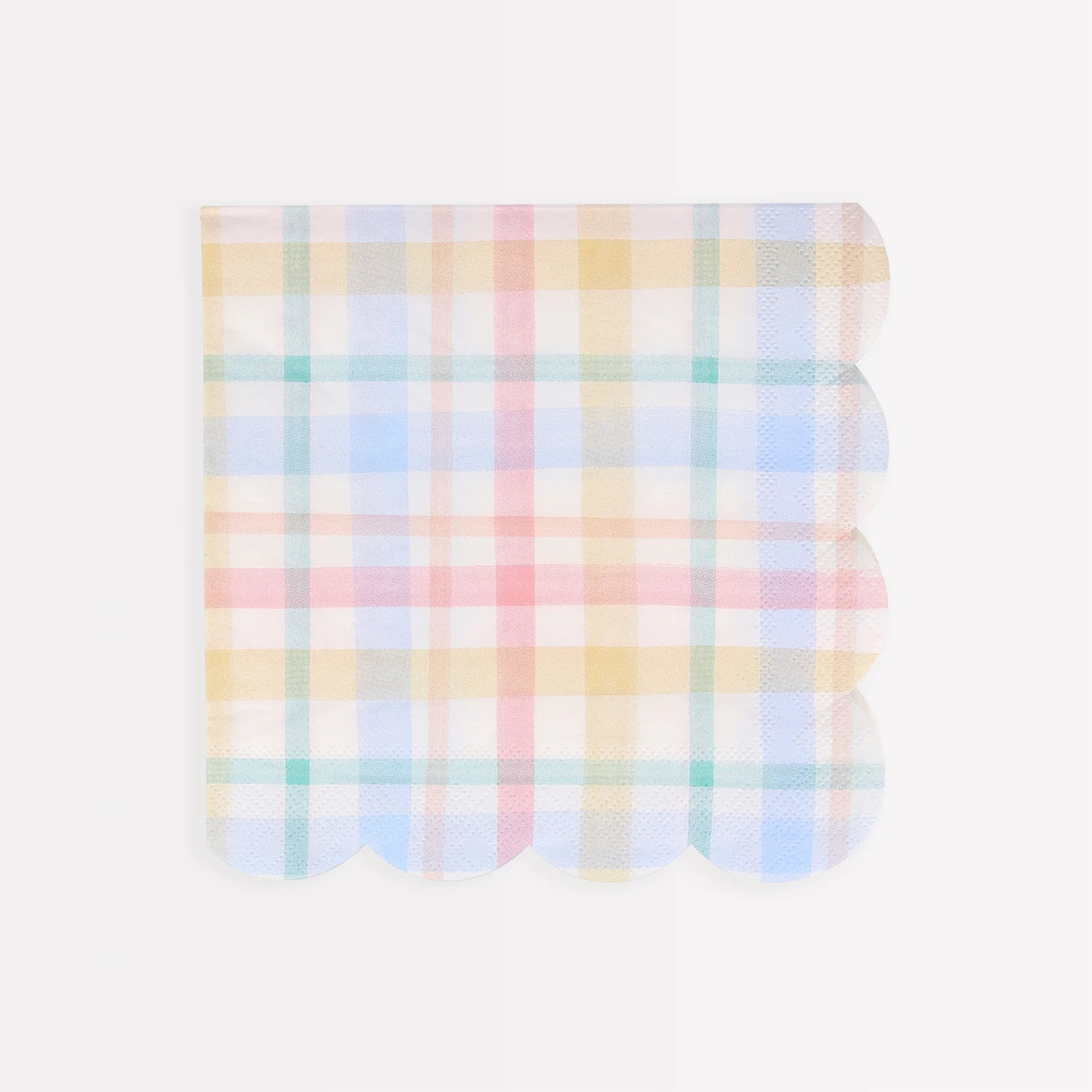 Spring Plaid Pattern Large Napkins - Thumbnail 3