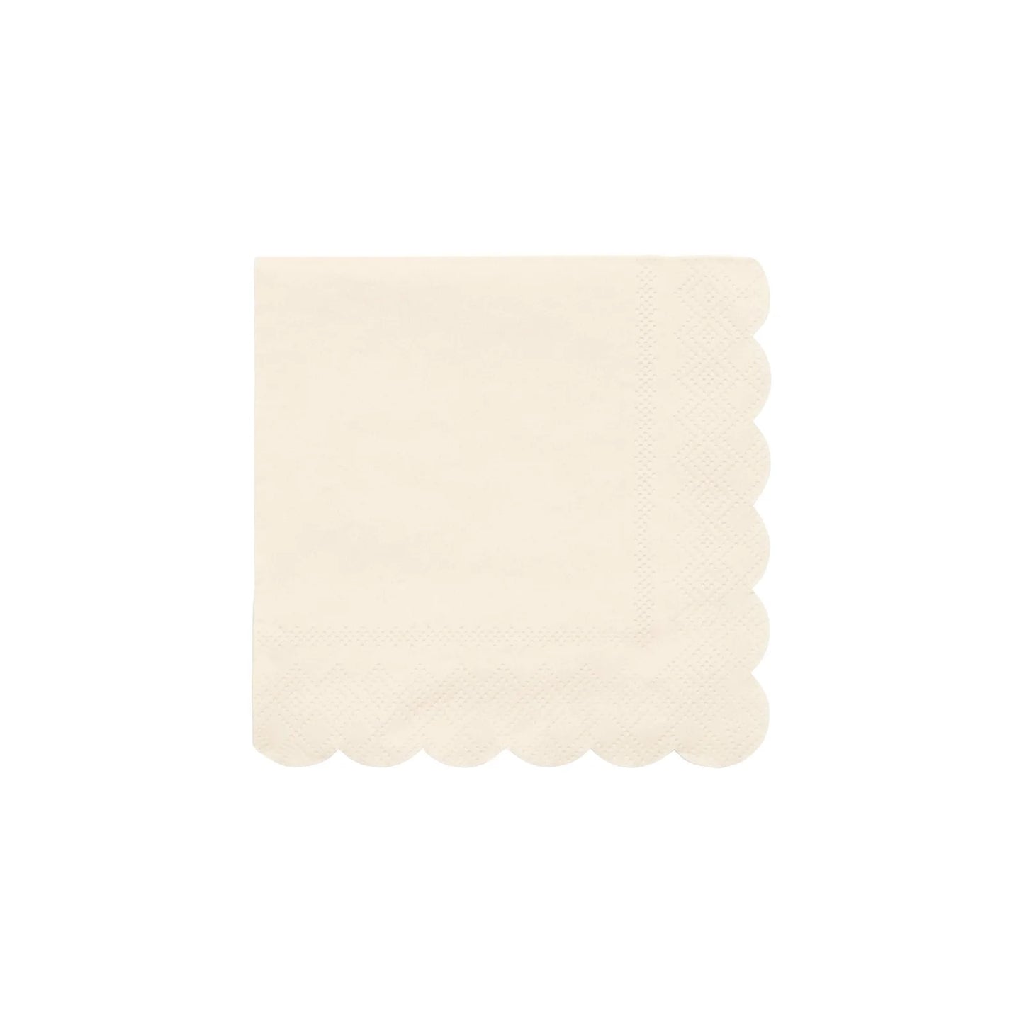 Small Cream Paper Napkins