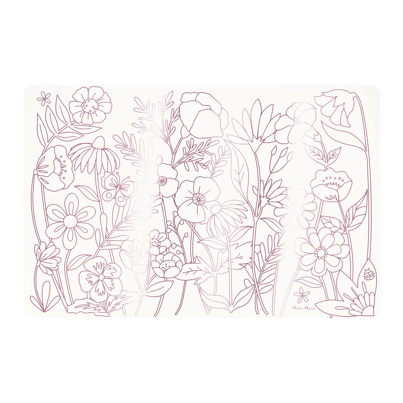 Butterflies & Flowers Coloring Placemats