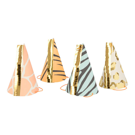 Safari Animal Print Party Hats