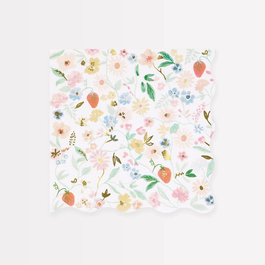 Elegant Floral Large Napkins