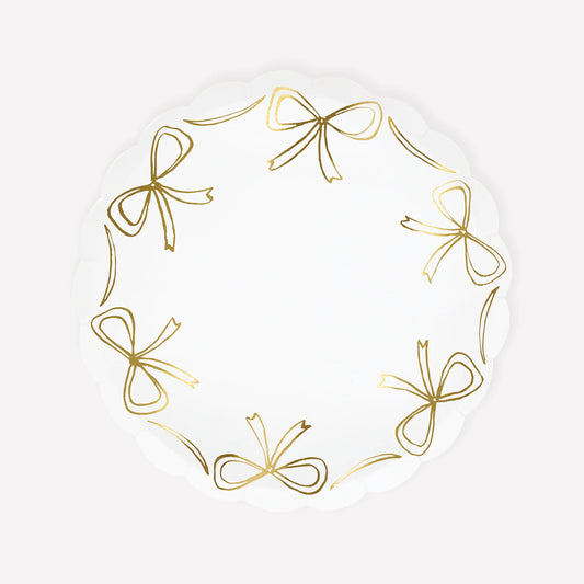Gold Bow Side Plates