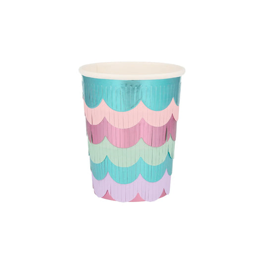 Mermaid Scalloped Fringe Cups