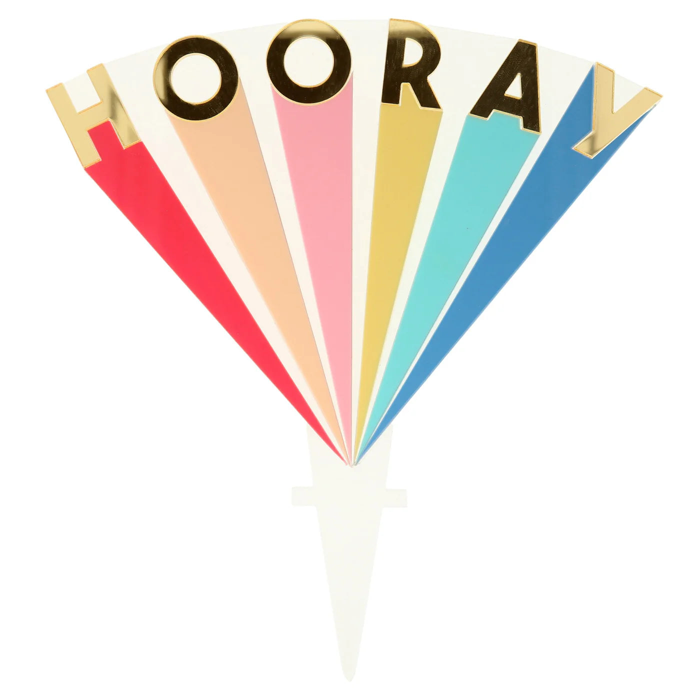 Hooray Acrylic Cake Topper