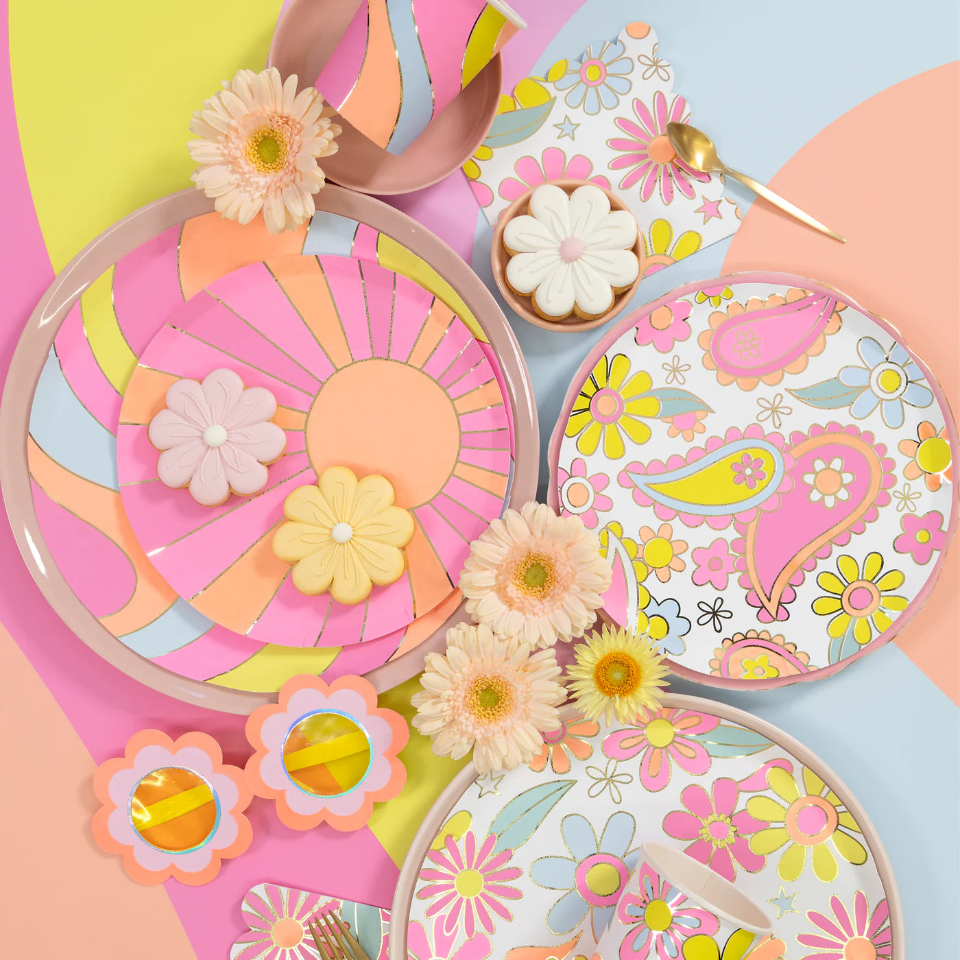 Flower Power Dinner Plates