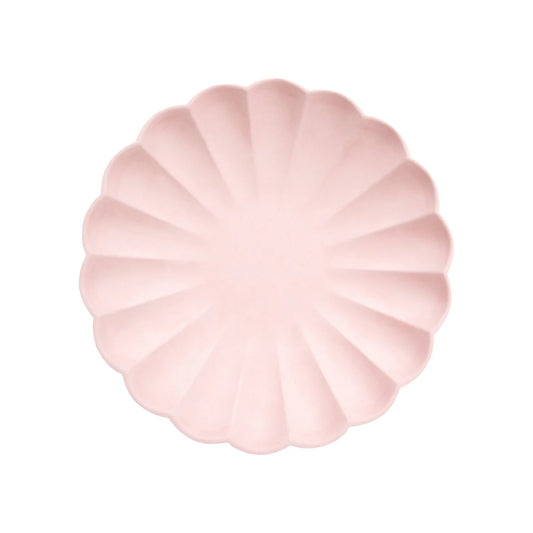 Small Candy Pink Compostable Plates