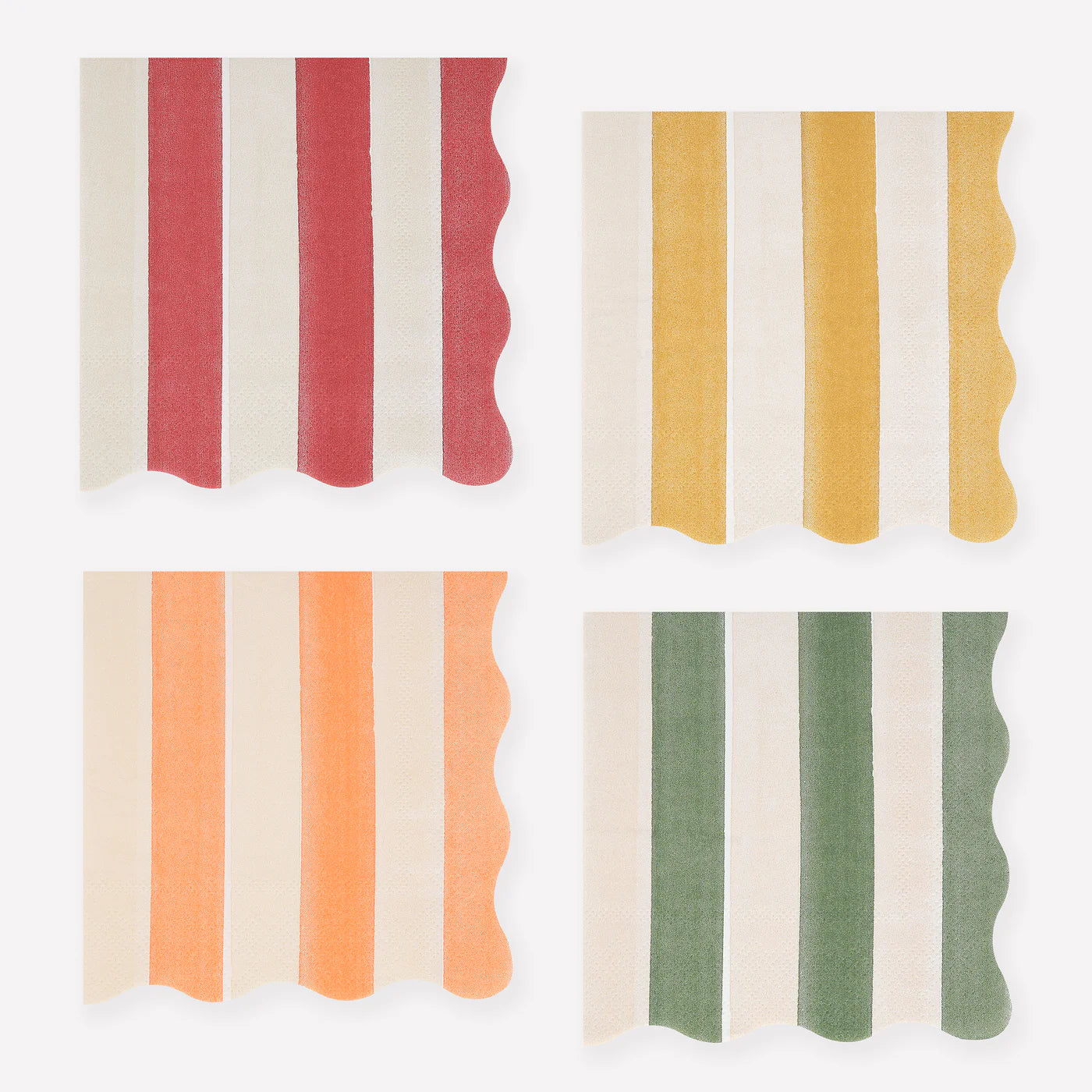 Meri Meri Paper Napkins Fall Stripe Small Set of 16 - Thumbnail 4