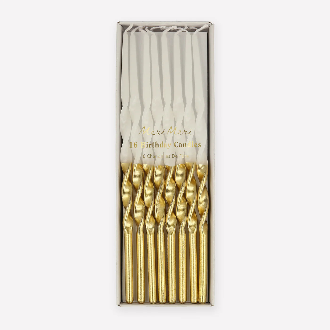 Gold Dipped Twisted Candles