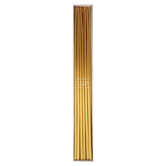 Gold Super Tall Tapered Candles