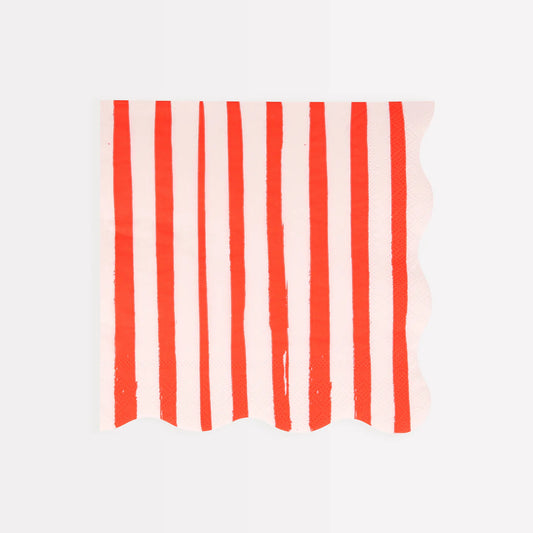 Red Stripe Large Napkins