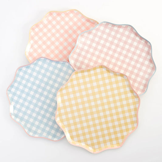 Spring Gingham Dinner Plate