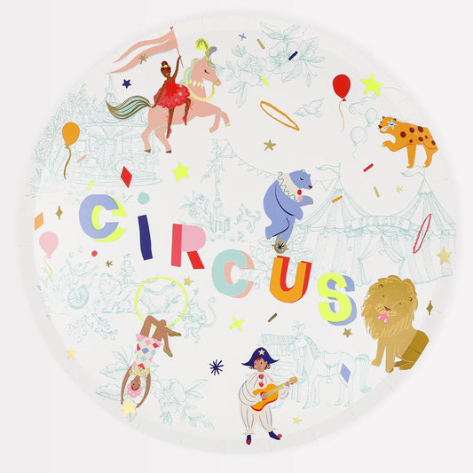 Circus Dinner Plates