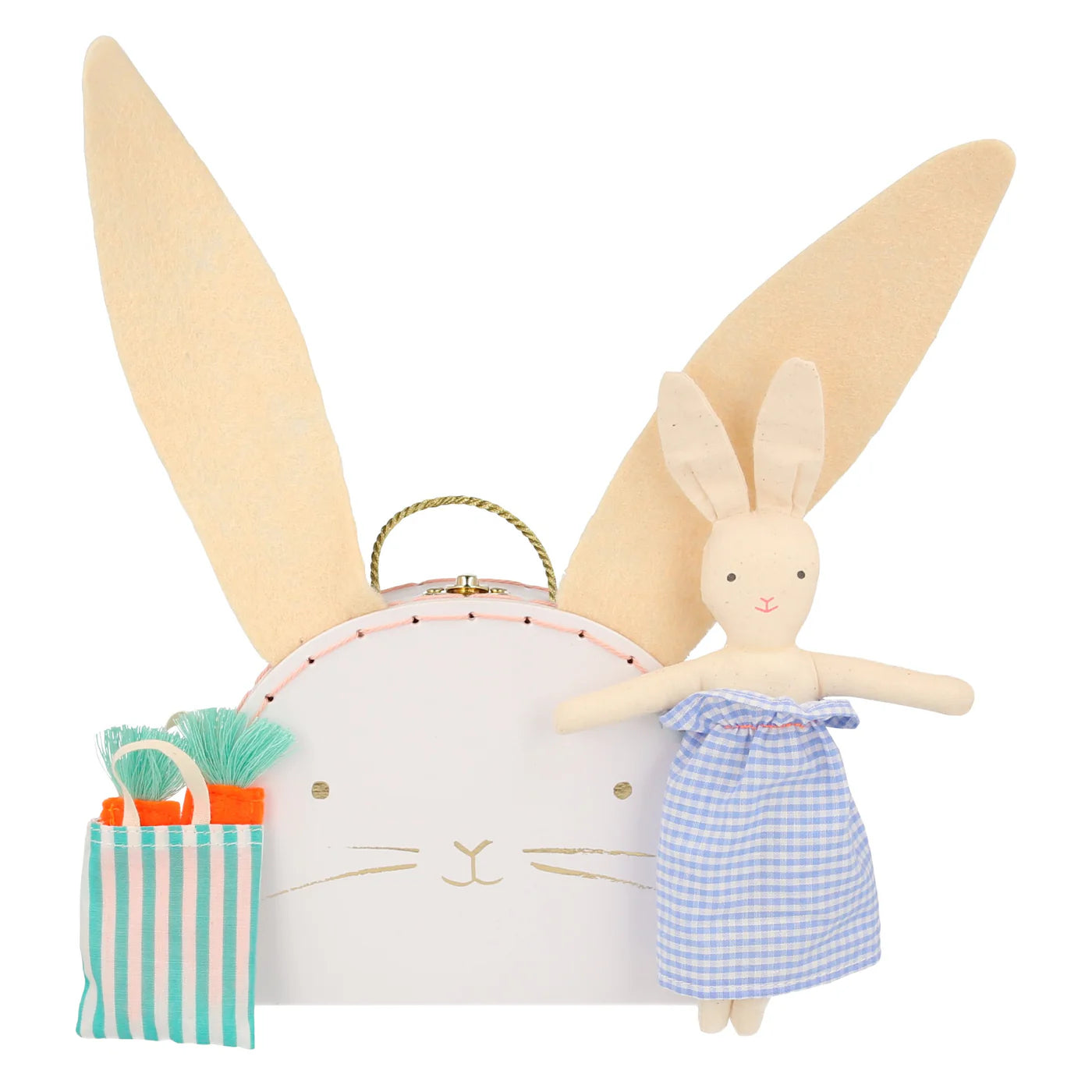 Bunny Mini Suitcase Doll