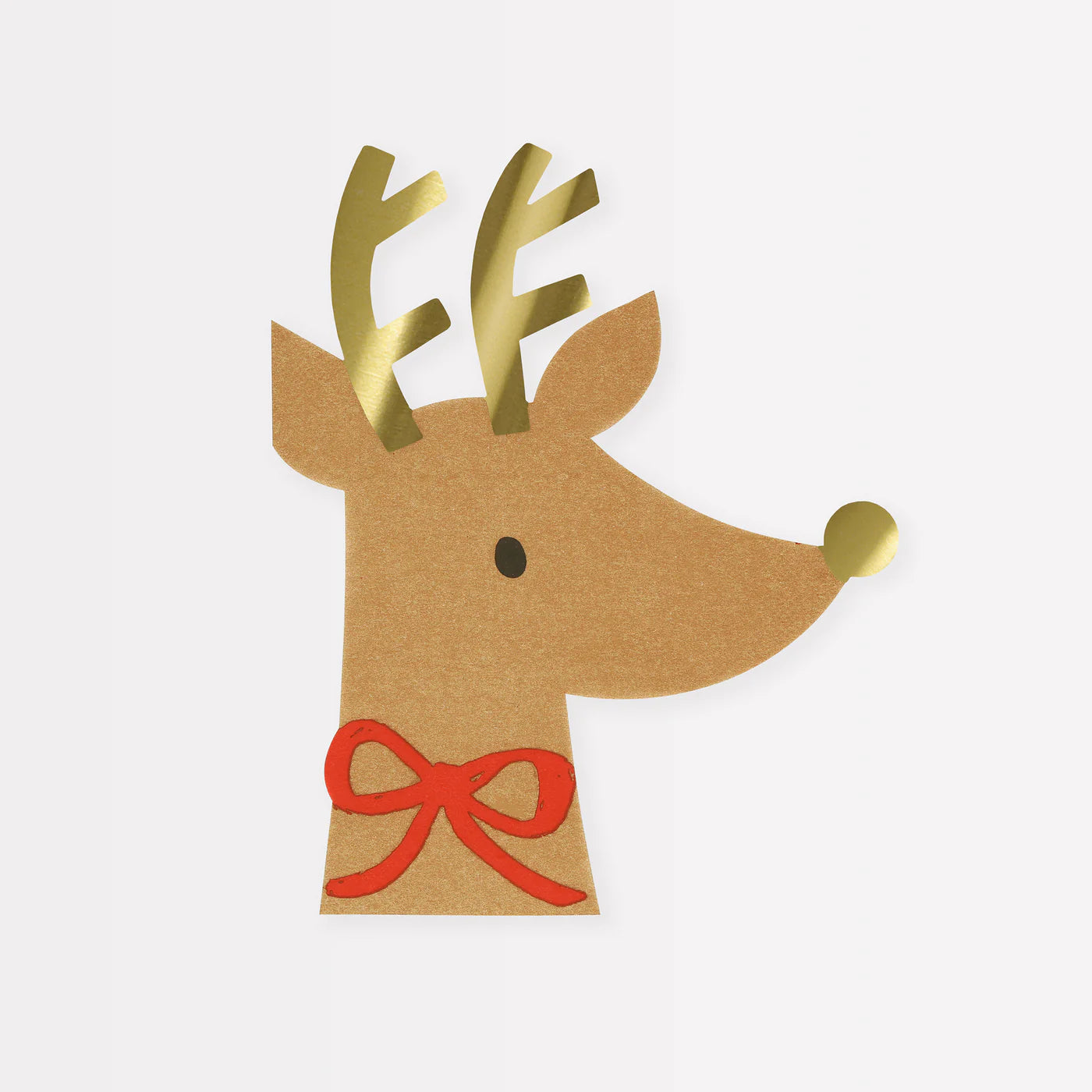 Reindeer With Red Bow Napkins