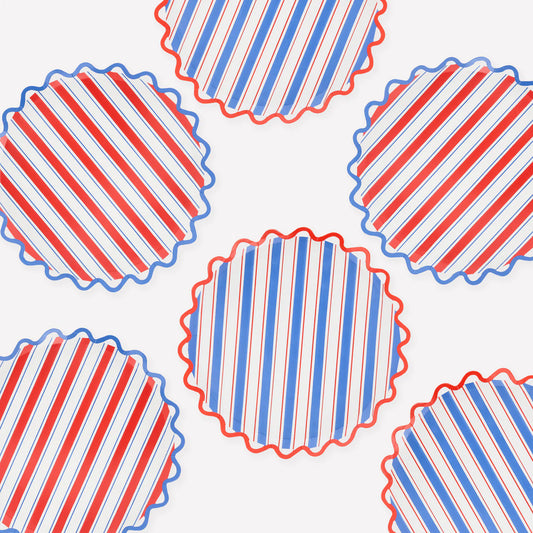 Nautical Striped Side Plates