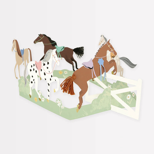 Concertina Horse Card