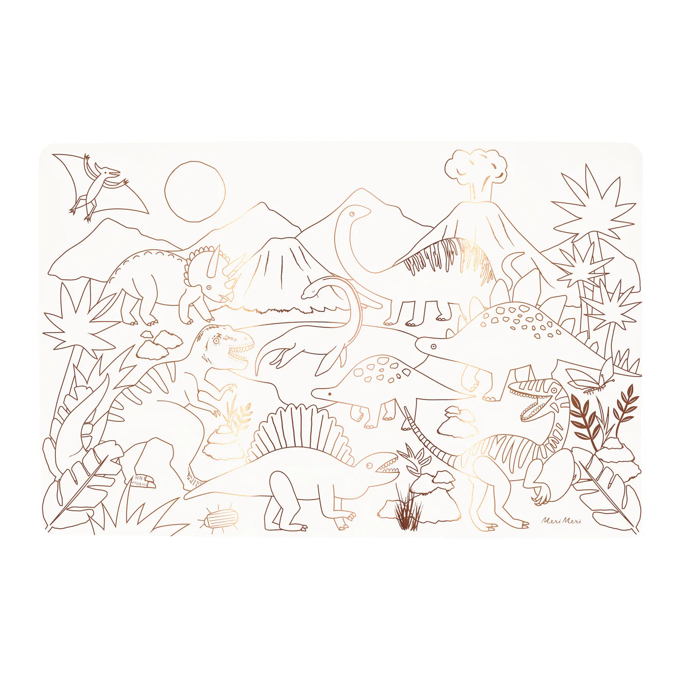 Dinosaur Coloring Placemats