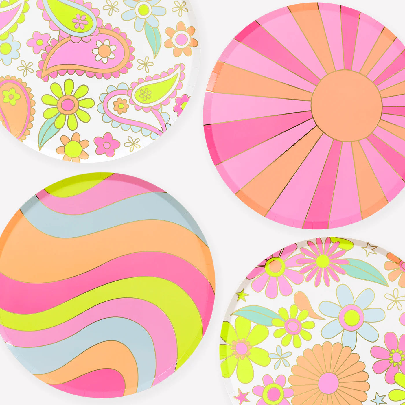 Flower Power Dinner Plates
